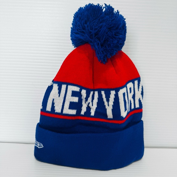 NFL New York Giants Pom Knit Beanie - Picture 3 of 5